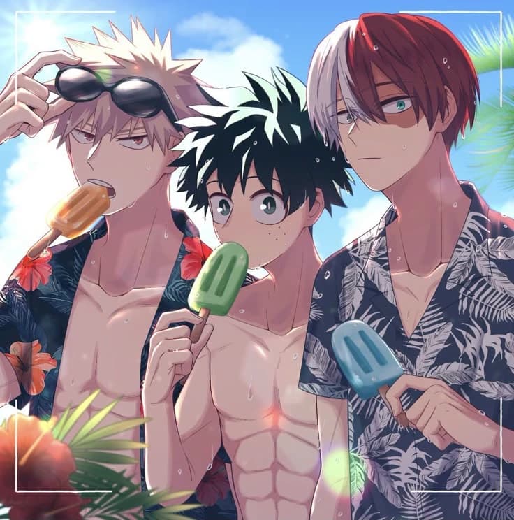 Cruise with bakugo, shoto and deku thumbnail
