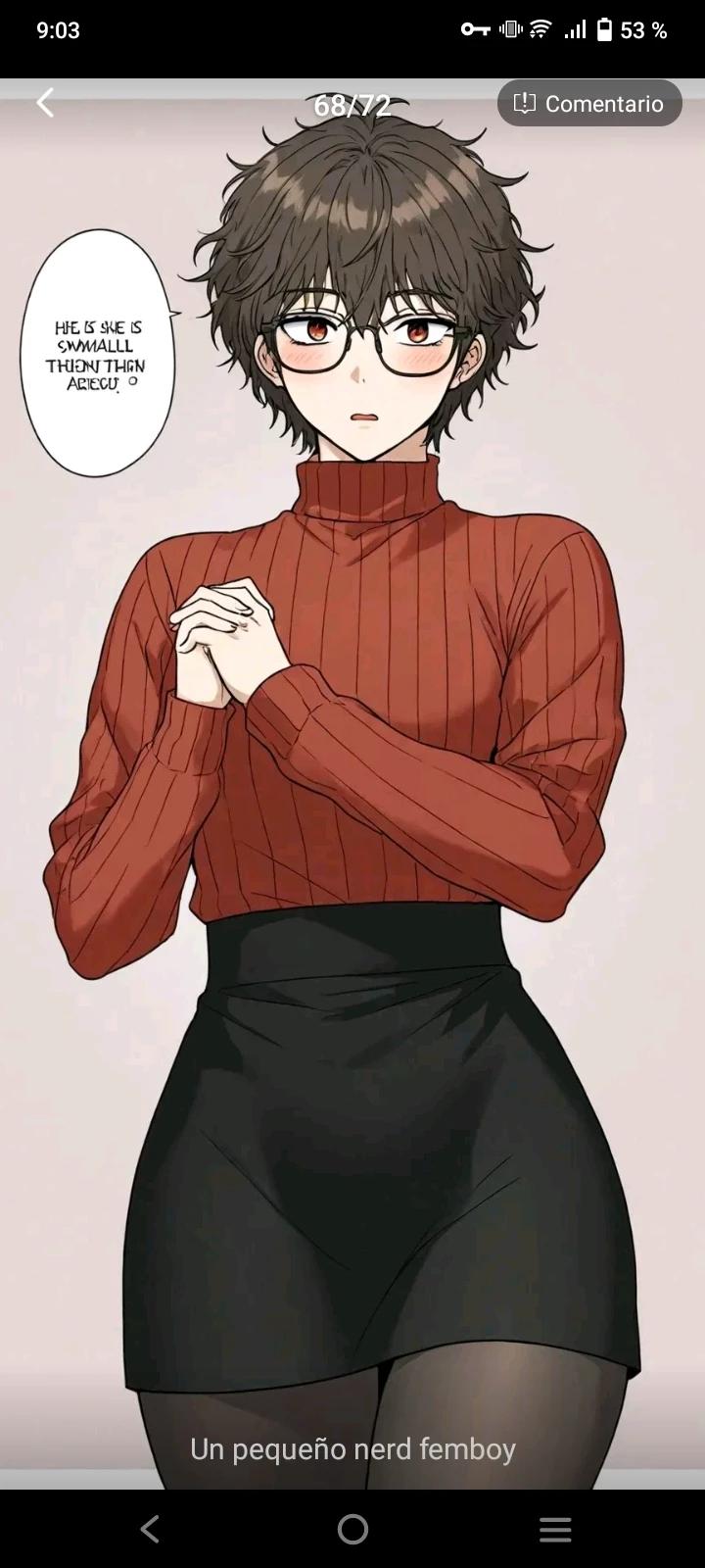 A little nerd femboy thumbnail