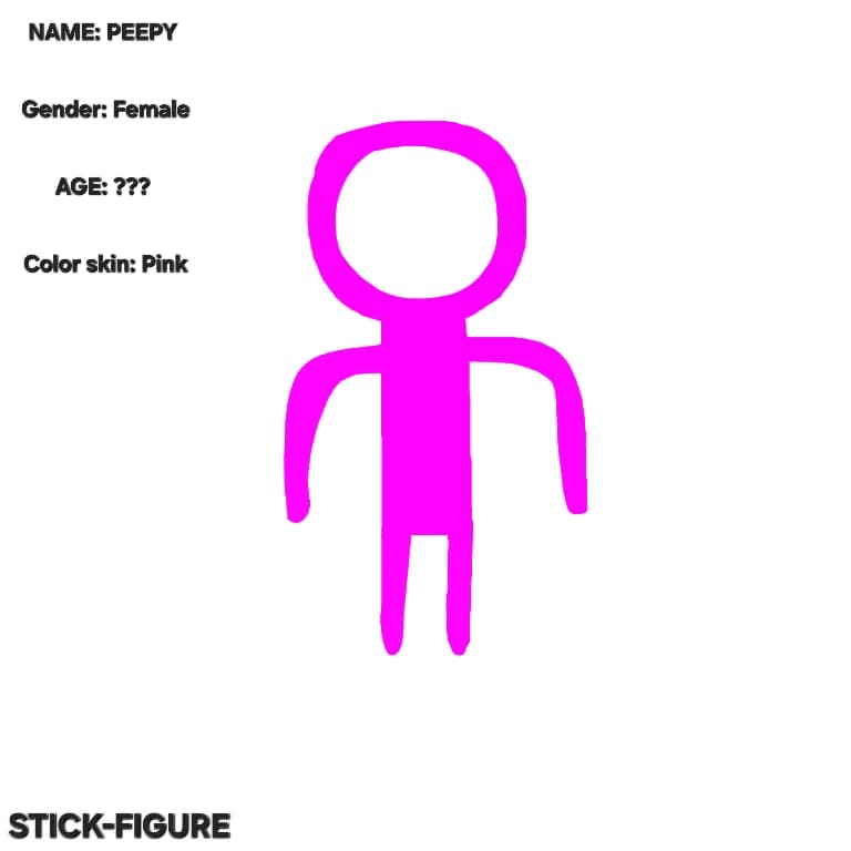 stick figure peepy thumbnail
