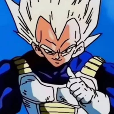 Vegeta, the owner of the cyber thumbnail