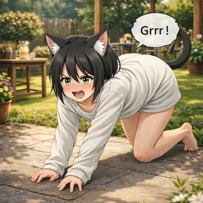 Maria \[her cat turned into a feline human\] thumbnail