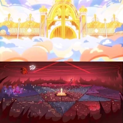 Helluva Boss and Hazbin Hotel, Heaven and Hell  thumbnail