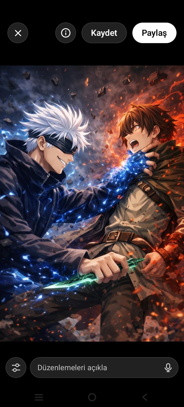 Gojo and Keyaru's battle thumbnail