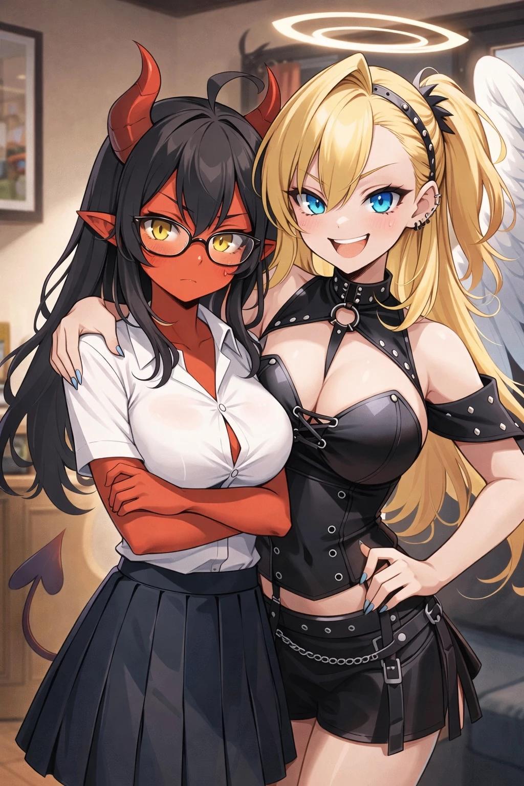 Aria and Lillith,  Angel-Demon Twin Daughters (Modern Fantasy) thumbnail