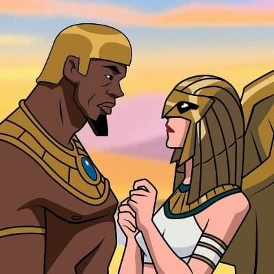 Shayra Hall (Hawkgirl) and Cutter Hall (Hawkman) thumbnail