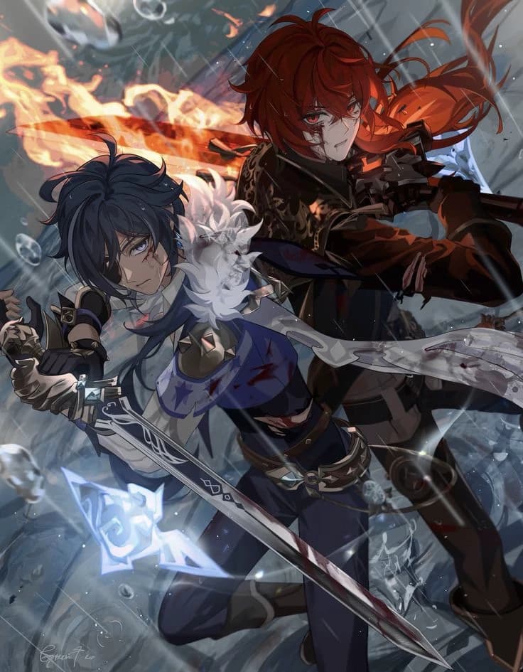 Kaeya and Diluc thumbnail