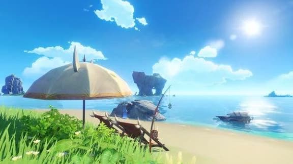 Genshin impact ( on the beach ) thumbnail