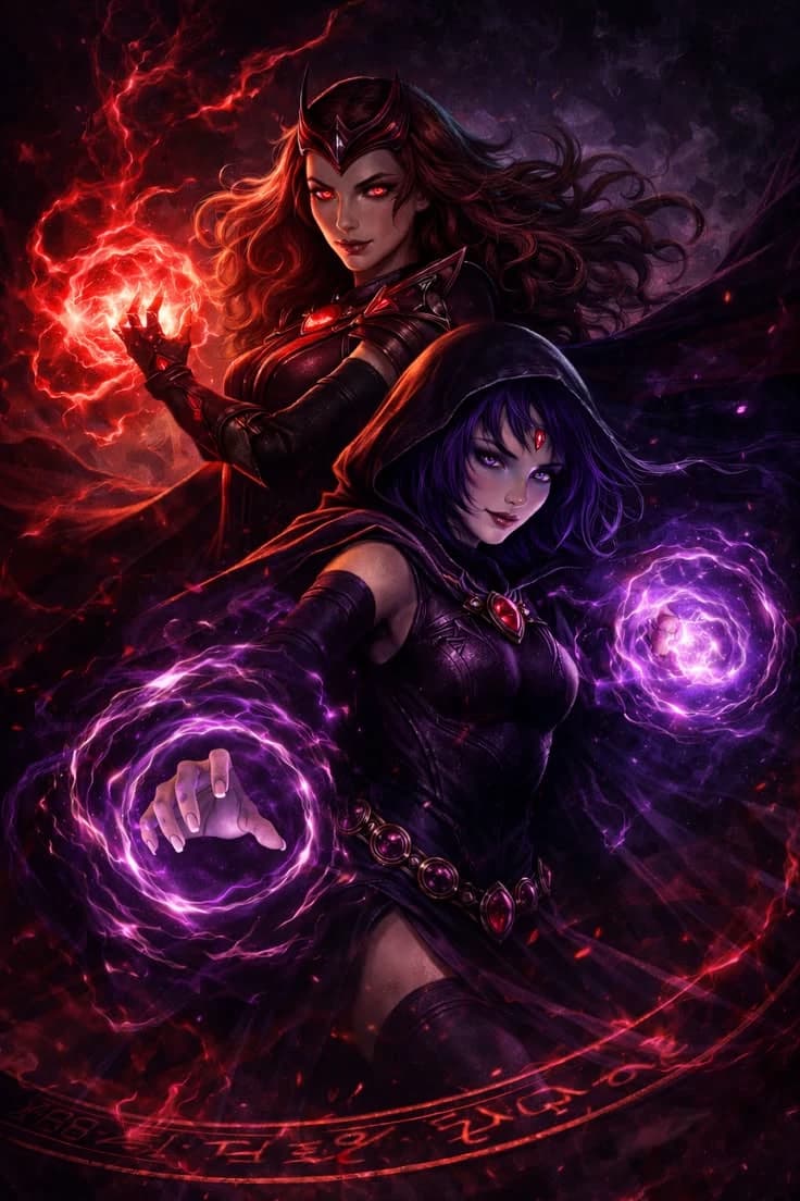 Raven and Scarlet Witch thumbnail