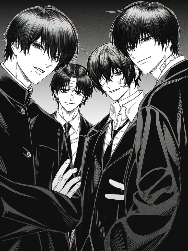 Chrollo, Dazai, Yoshida, and Nagumo thumbnail