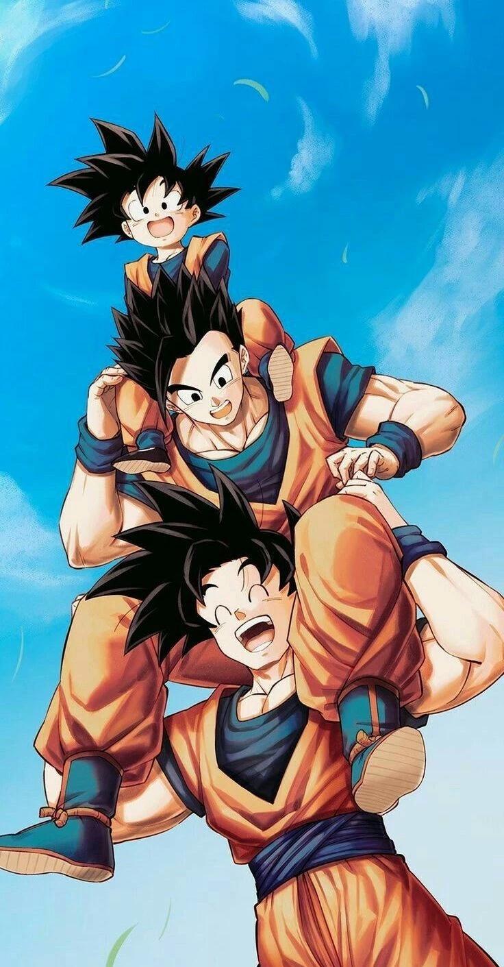 Goku and Gohan and Goten thumbnail