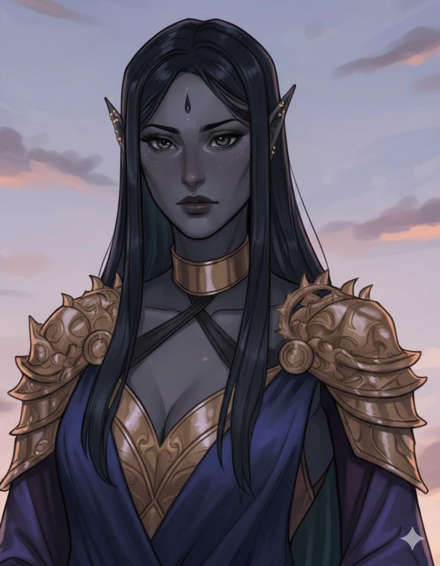 Noctra the queen of the dark elves thumbnail