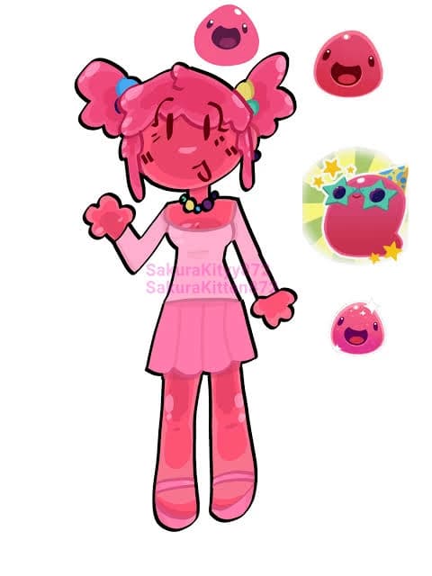 Pink tickling slime girl 🩷 thumbnail