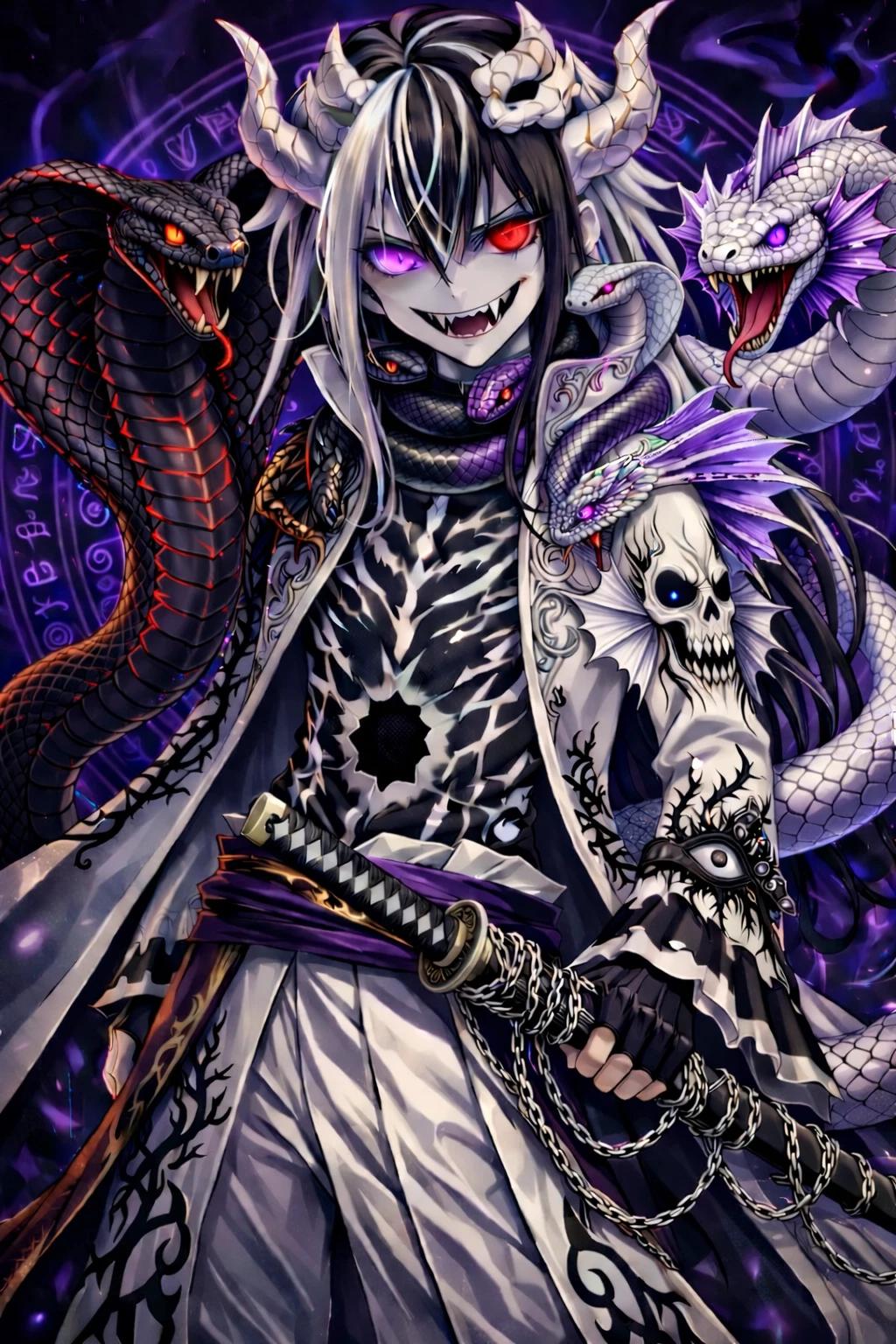 Orochimaru, Naruto, Hinata, Ino, Itachi, Sasuke, Deidara, Sakura, snake, Konoha thumbnail