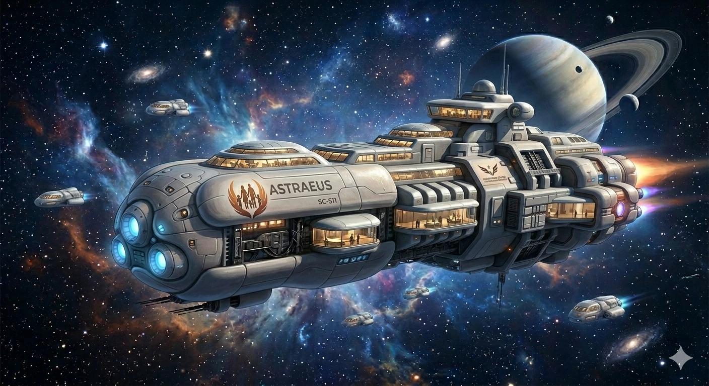 Interstellar passenger ship Astroeus. thumbnail