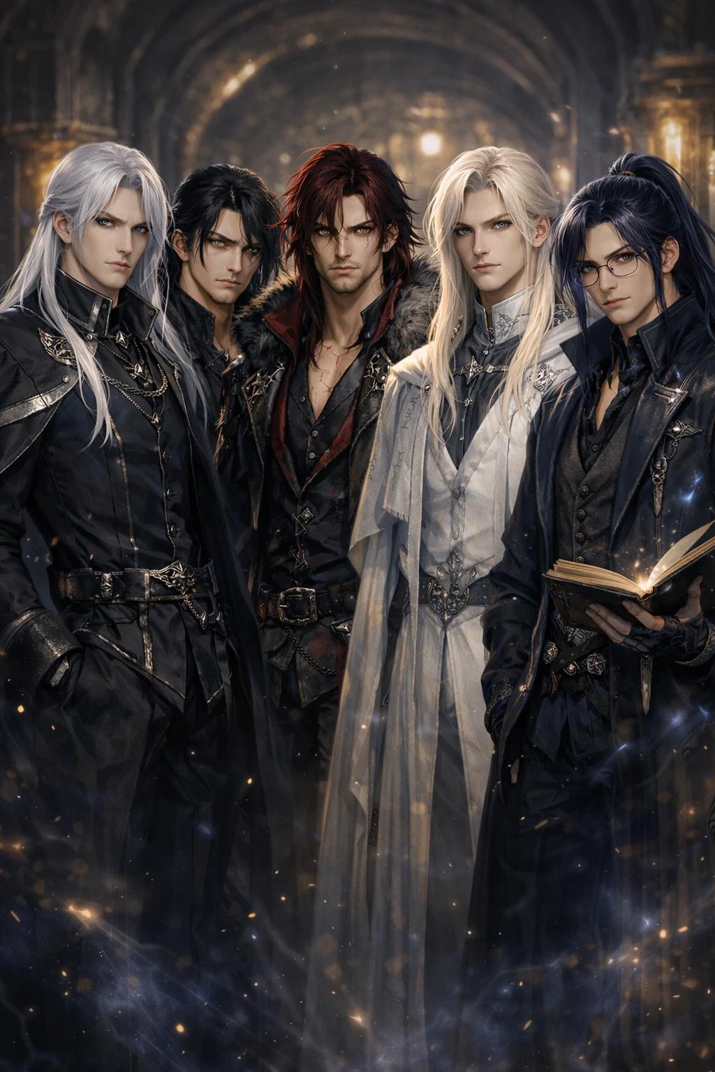 Caelum Valerius, Darius Ravenhart, Kael Draven, Lucien Aster, and Orion Vale thumbnail