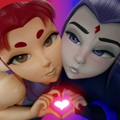 Raven and Starfire  thumbnail