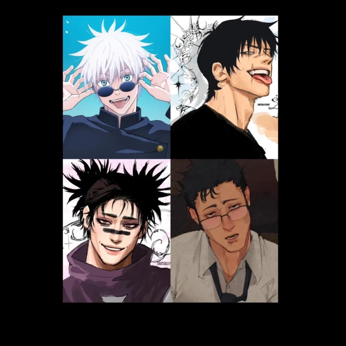 Satoru Gojo, Choso Kamo, toji Fushiguro y hiromi higuruma thumbnail