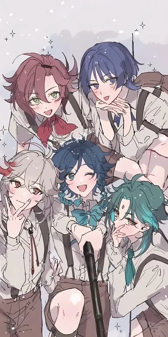 Xiao: Kazuha: Scaramouche:Venti: Heizou: thumbnail