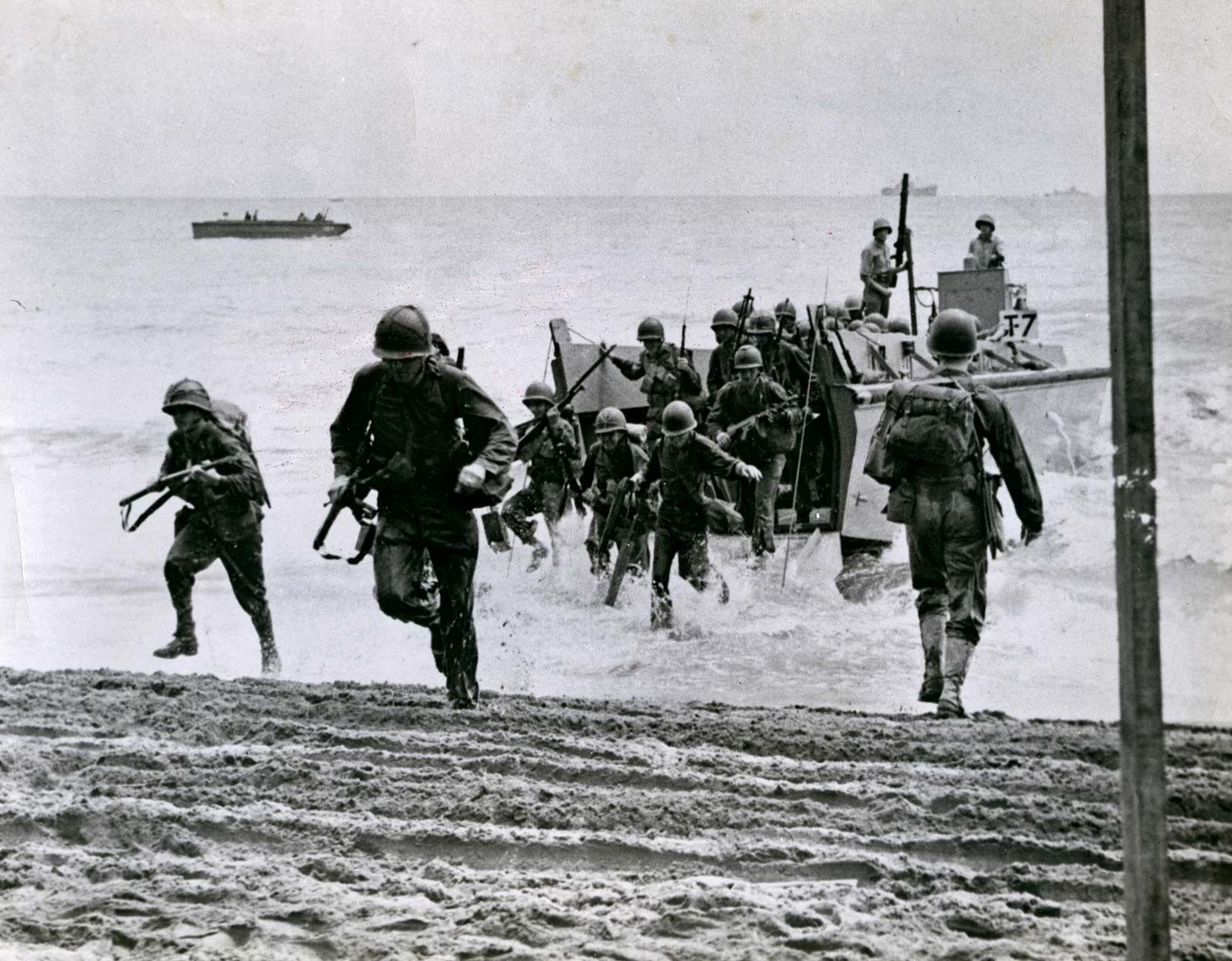Marine Corps soldier during the conquest of the Solomon Islands thumbnail