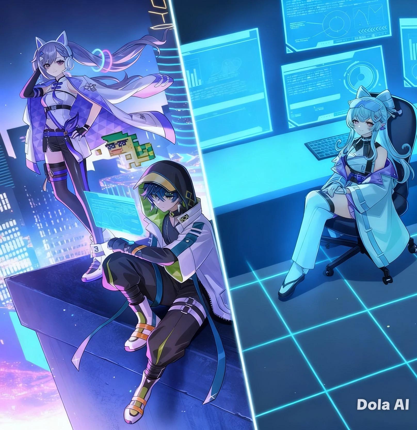 Aiko Nanami (Code: Silver Eye) & Hanae Kaguya (Code: Glitch) thumbnail