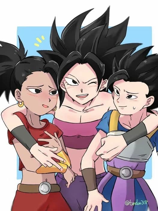 Kale Caulifla Cabba Vegeta and Goku thumbnail