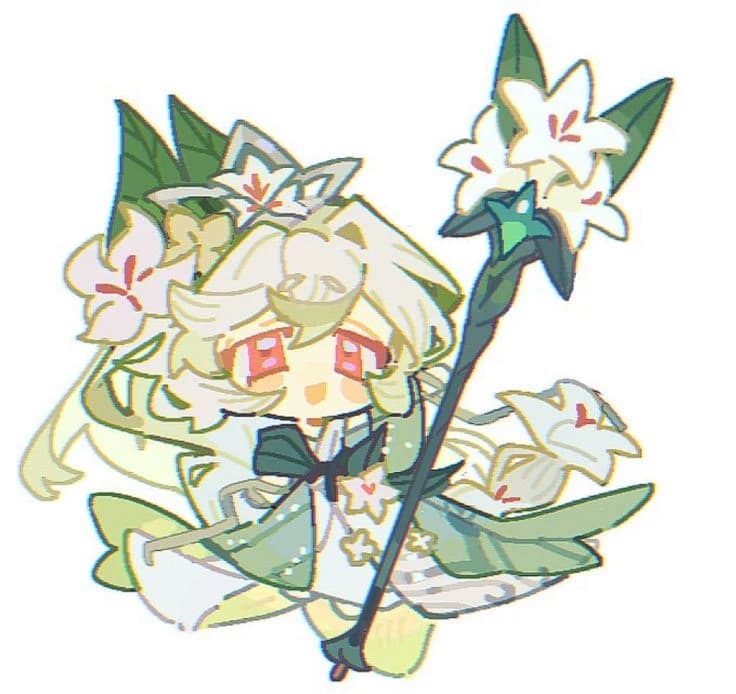 White lily cookie thumbnail