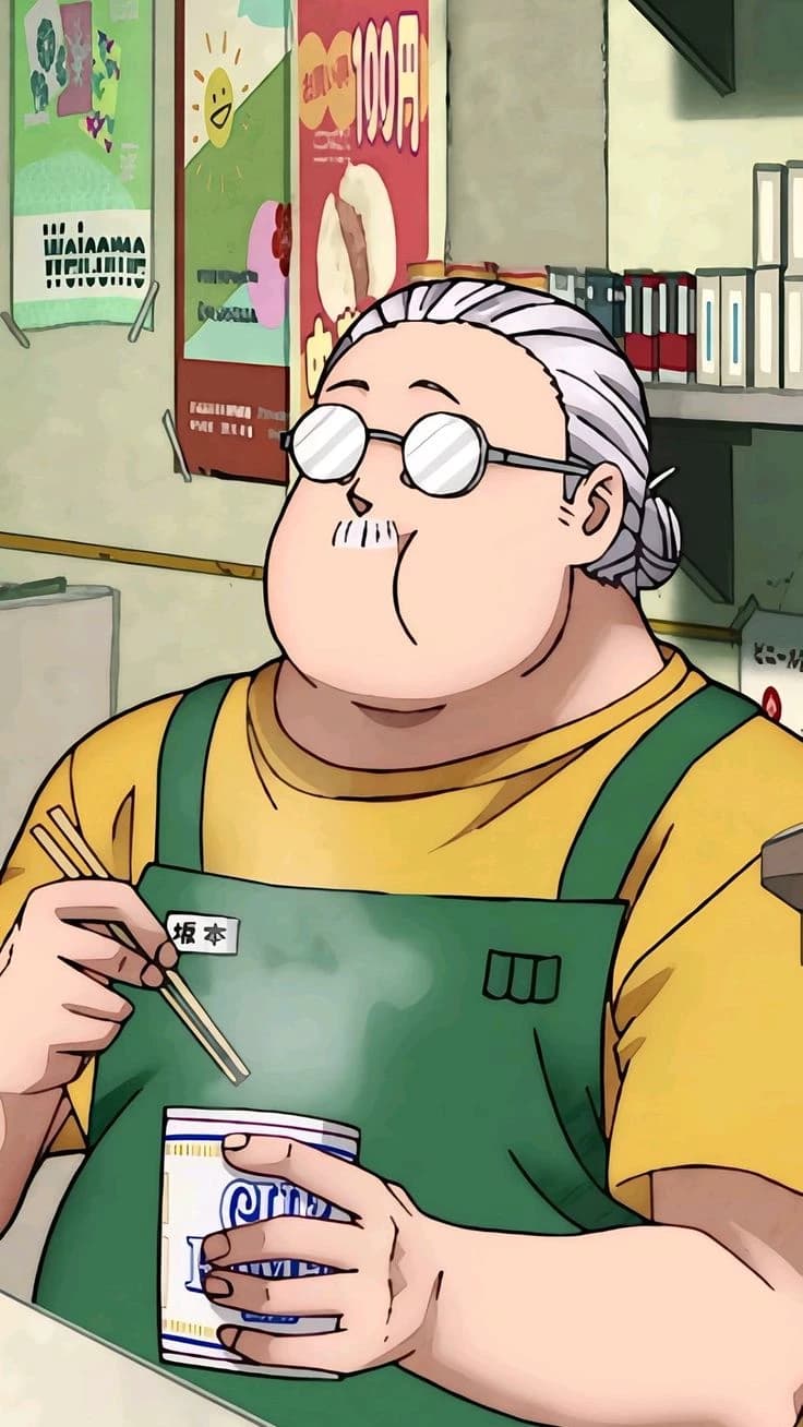 Sakamoto days grocery store thumbnail