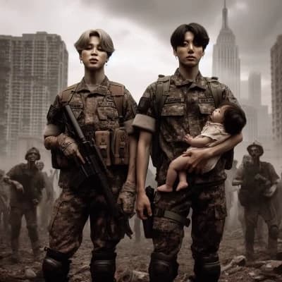 Jeon Jungkook Apocalypse Zombie Dad thumbnail