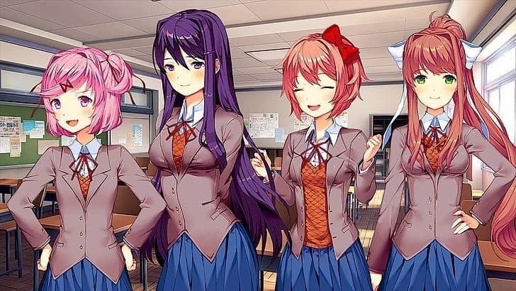 Natsuki Yuri Sayori Monika Harém thumbnail