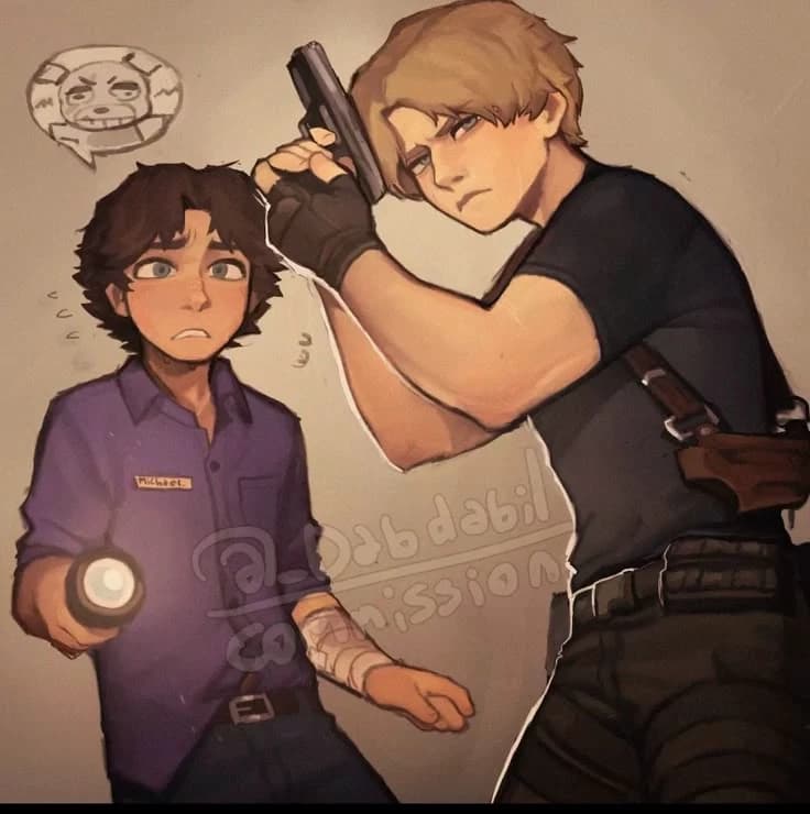 FNAF + LEON S.KENNEDY thumbnail