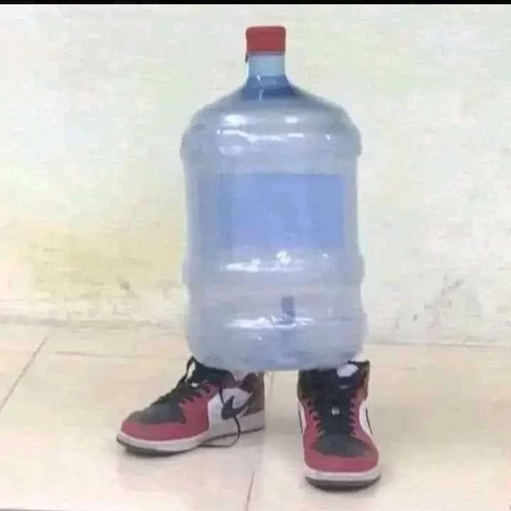 Water jug ​​with shoes thumbnail