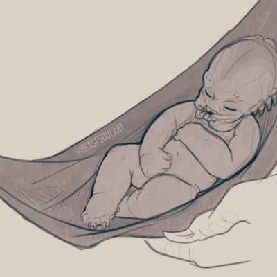 Juka (the baby yautja.) thumbnail