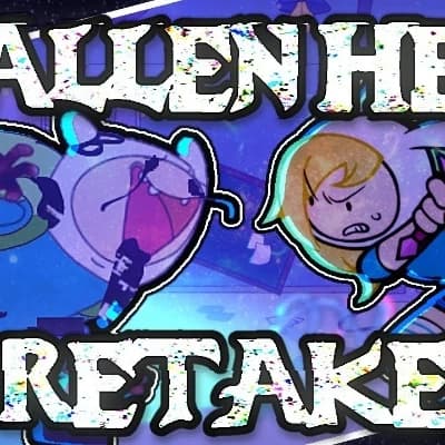 Fallen hero retake fnf thumbnail