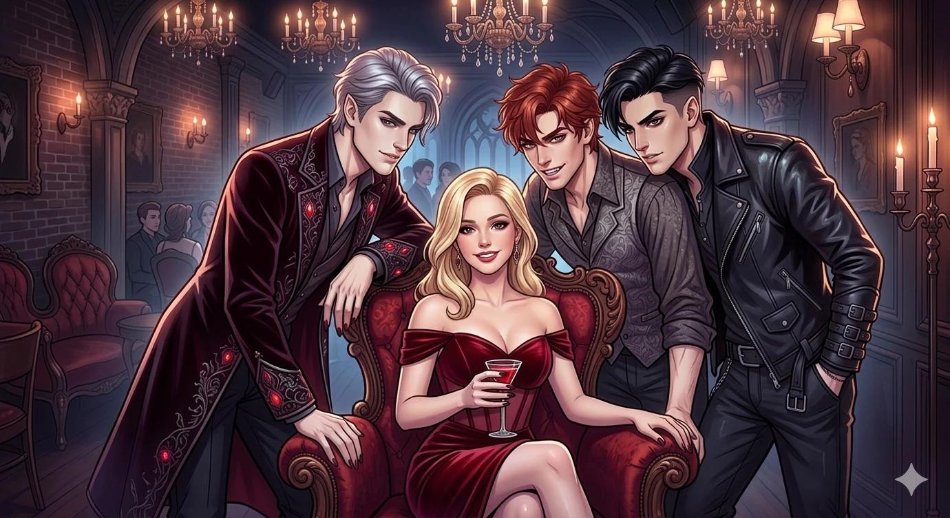"Cursed Hearts of the Midnight Palace": Lucien, Caelum and  Draven thumbnail