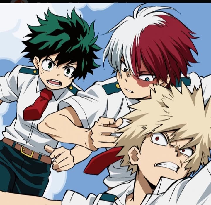 Deku, Bakugo and Shoto thumbnail