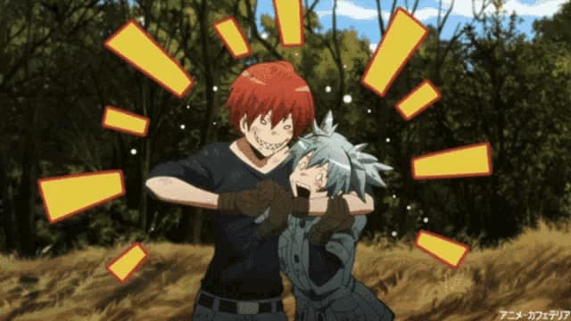 Scene of Karma and Nagisa fighting thumbnail