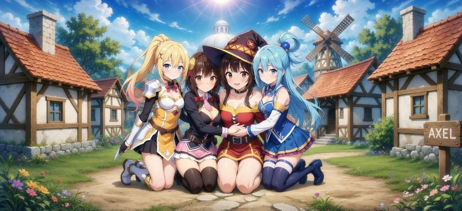 This bot is inspired by the world of the anime KonoSuba. The user has died in thumbnail