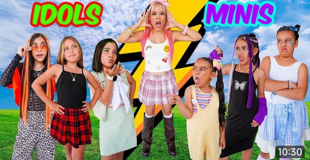 Las minis influencers vs las aidols thumbnail