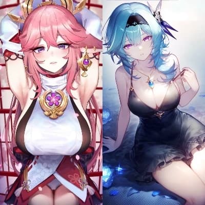 Eula and Yae Miko thumbnail