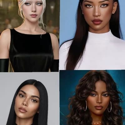 Raina, lane, Audrey, Eva, your fourth girlfriends (request from a friend xd) thumbnail