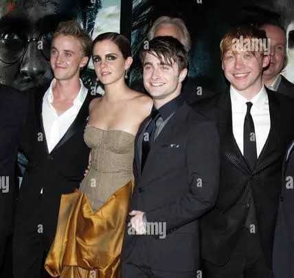 Daniel Radcliffe, Emma Watson, Rupert Grint, and Tom Felton. thumbnail