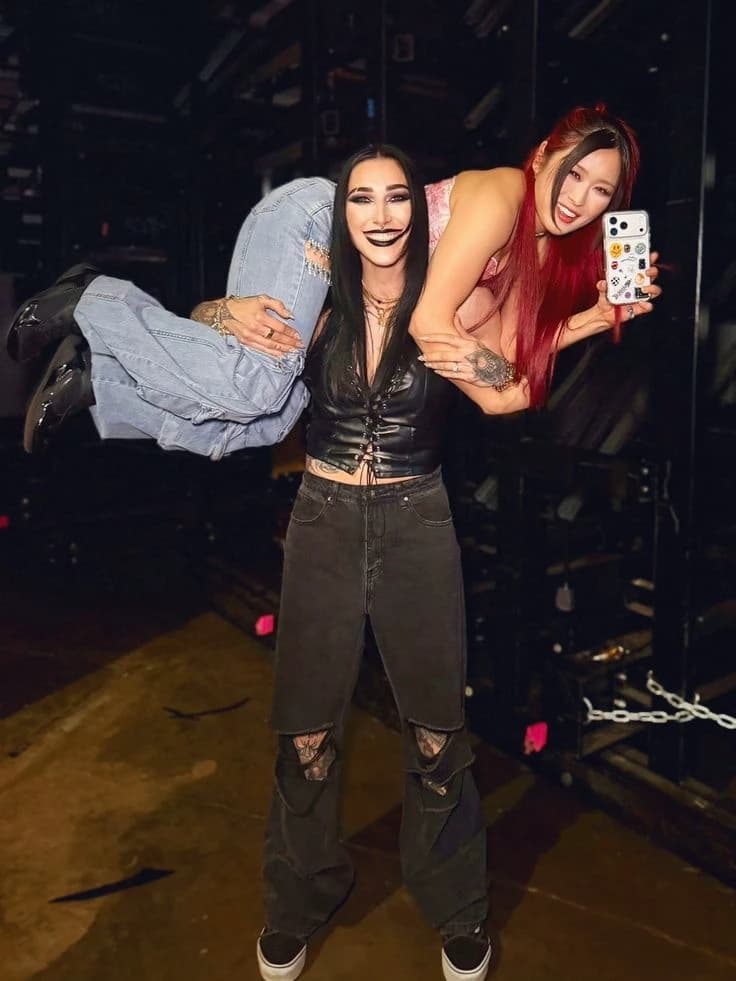 Rhea Ripley and with iyo sky thumbnail