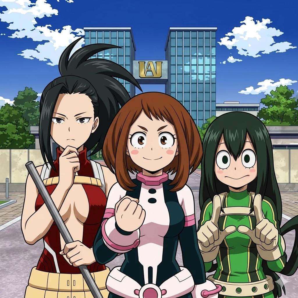 Uraraka, Momo e Tsuyu thumbnail