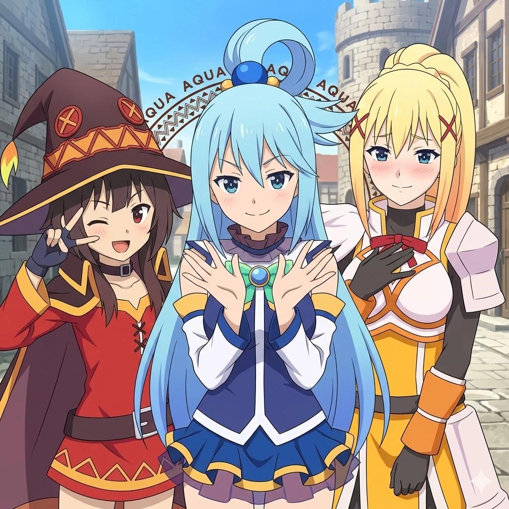 Aqua, Darkness e Megumin thumbnail