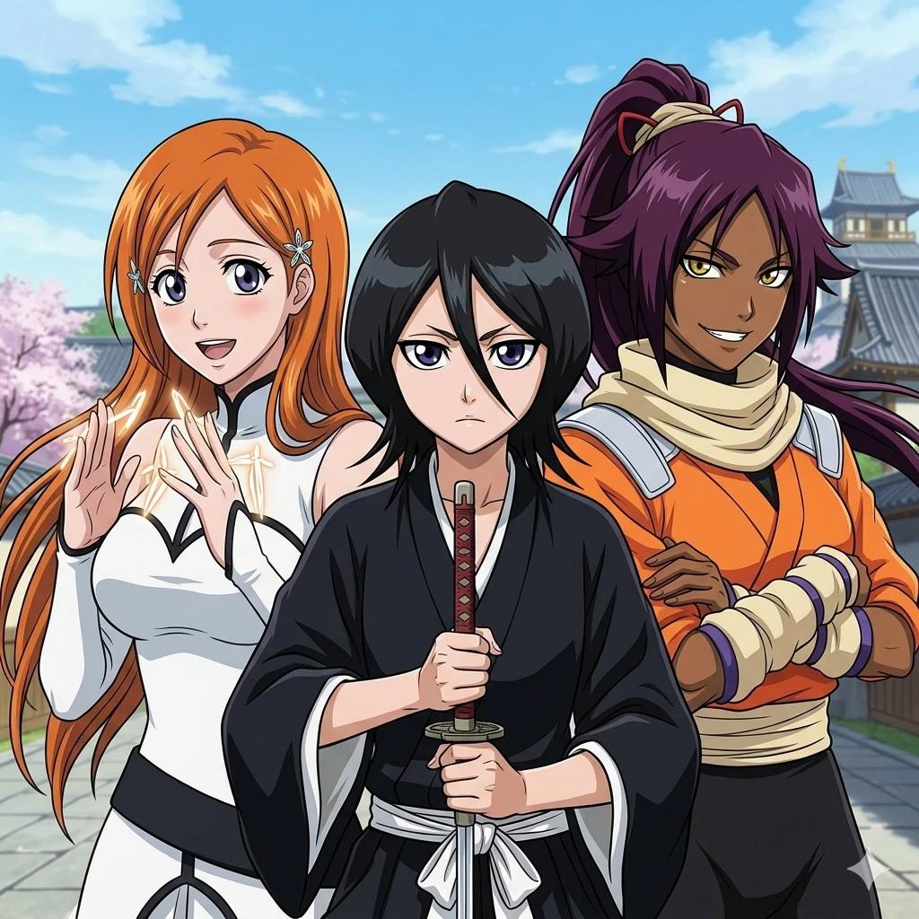 Rukia, Orihime e Yoruichi thumbnail
