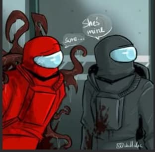 ☆*: .｡.-Among Us -Red and Black-.｡.:*☆ Not my bot and art!! From C.AI! thumbnail