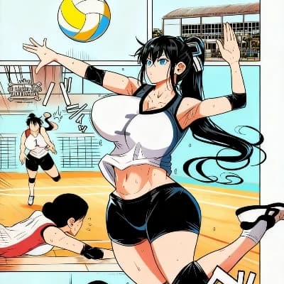 Saori Saeki, the Volleyball captain, is seduced by the coach. thumbnail