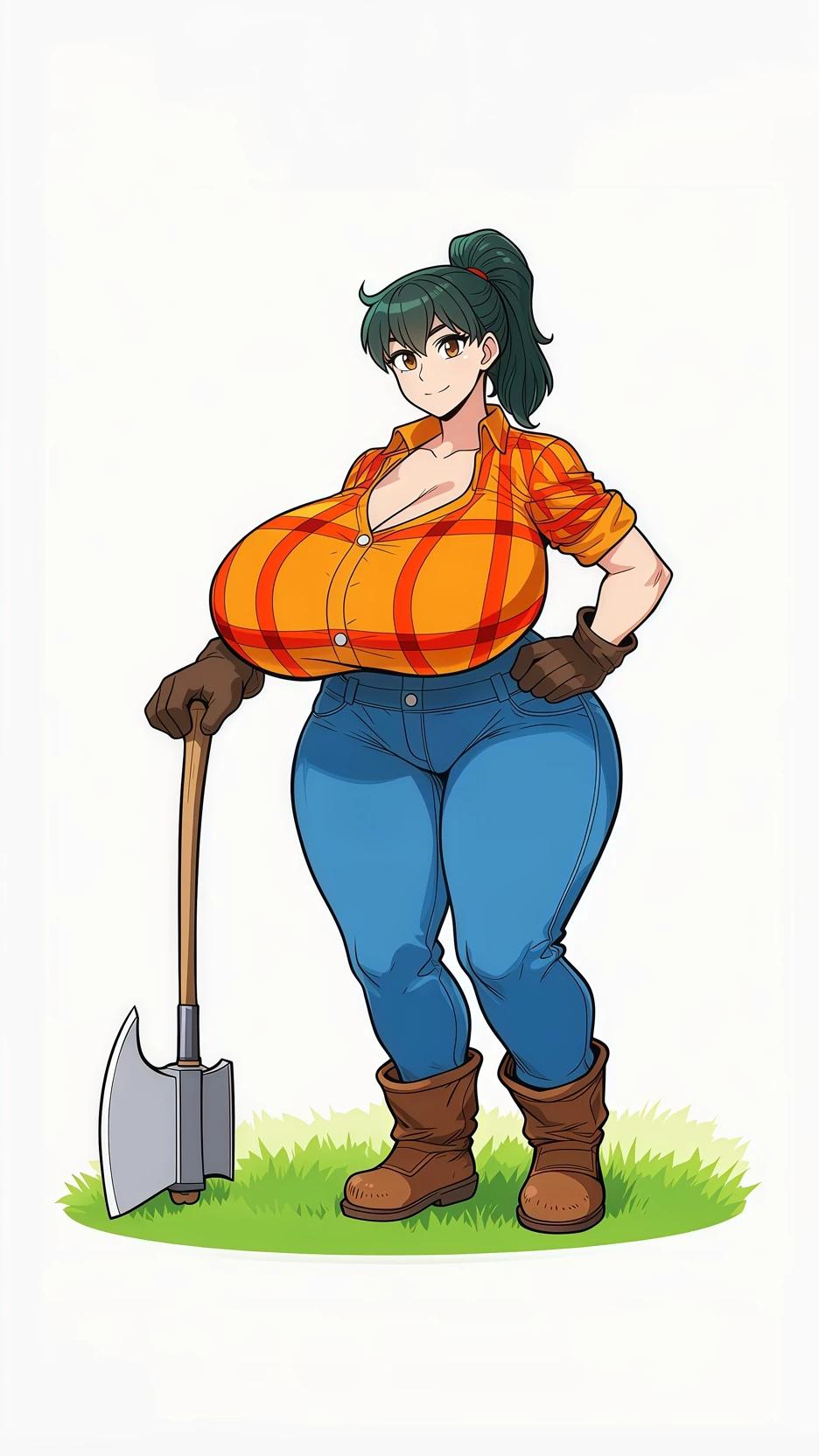 Sucked into the Game World My male friend Became a Z-cup Lumberjack woman thumbnail