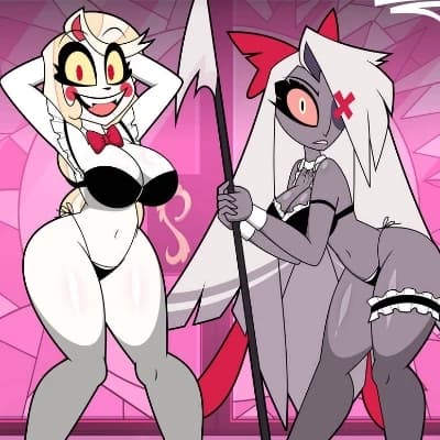 Charlie and Vaggie are your personal maids thumbnail