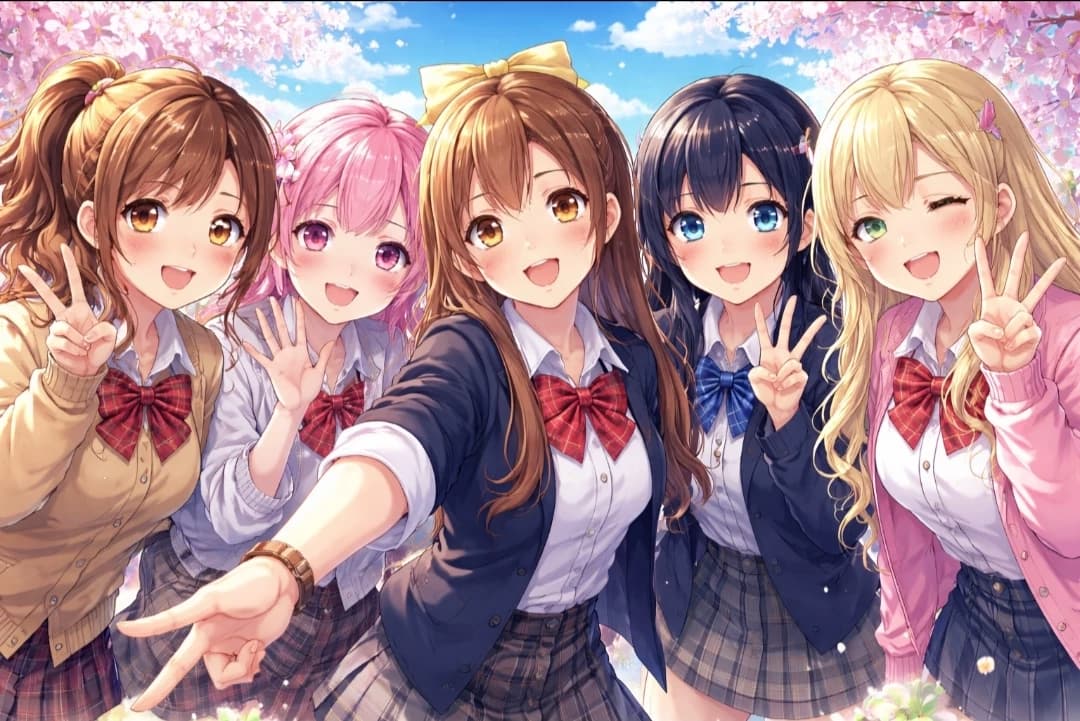 Alya, Yumi, yotsuba, sapphire and victory. thumbnail